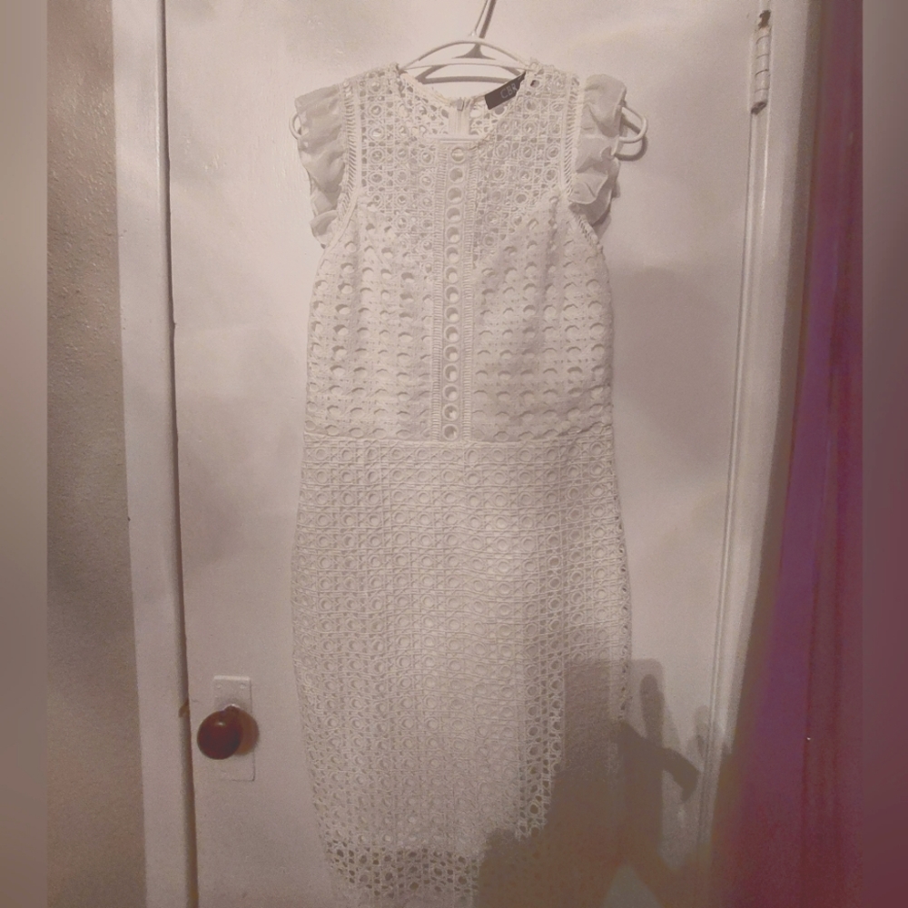 Never Worn Large CBR White Eyelet Sundress